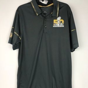 Super Bowl 50 Nike Men's Dri Fit Polo Shirt Small
